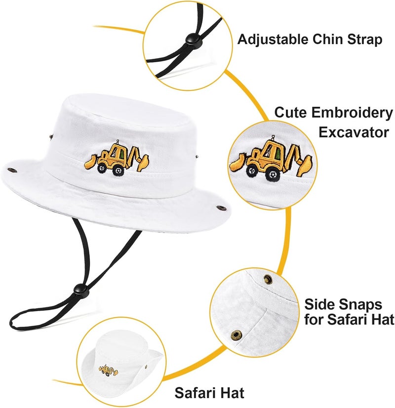 EDCYF Kids Boys Girls Embroidered Baseball Caps Baby Sun hat Toddler Dinosaur Trucker Hats Summer Hats（3-8years - Image 2